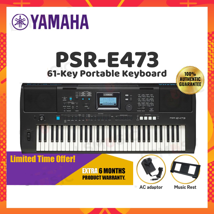 Yamaha PSR-E473 Portable Arranger Keyboard with USB